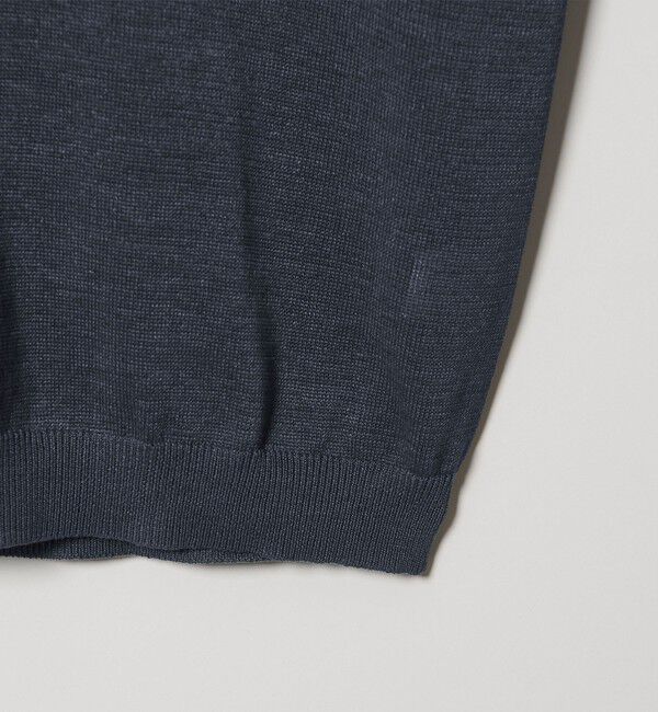 BEAUTY&YOUTH UNITED ARROWS「シャイン ギマ スキッパー ポロニット ウォッシャブル」|ニット・セーター|