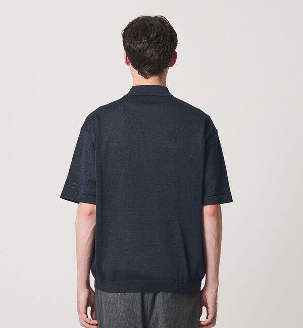 BEAUTY&YOUTH UNITED ARROWS「シャイン ギマ スキッパー ポロニット ウォッシャブル」|ニット・セーター|