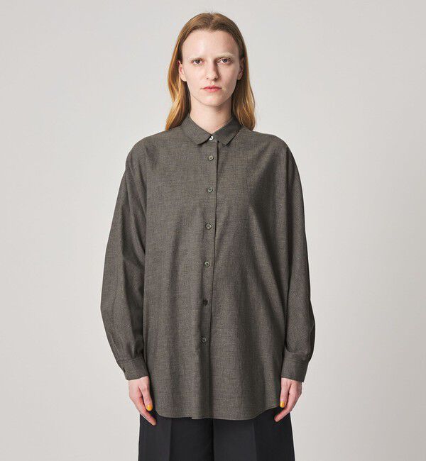 STEVEN ALAN「＜Steven Alan＞メランジ コットン ドルマン スリーブ シャツ」|シャツ・ブラウス|