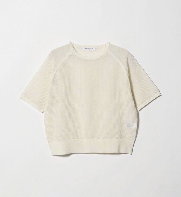 BEAUTY&YOUTH UNITED ARROWS「メッシュ ラグランスリーブ ニットプルオーバー ウォッシャブル」|ニット・セーター|
