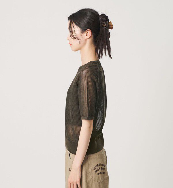 BEAUTY&YOUTH UNITED ARROWS「メッシュ ラグランスリーブ ニットプルオーバー ウォッシャブル」|ニット・セーター|