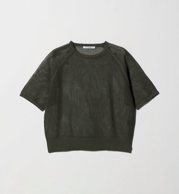 BEAUTY&YOUTH UNITED ARROWS「メッシュ ラグランスリーブ ニットプルオーバー ウォッシャブル」|ニット・セーター|