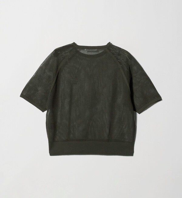 BEAUTY&YOUTH UNITED ARROWS「メッシュ ラグランスリーブ ニットプルオーバー ウォッシャブル」|ニット・セーター|