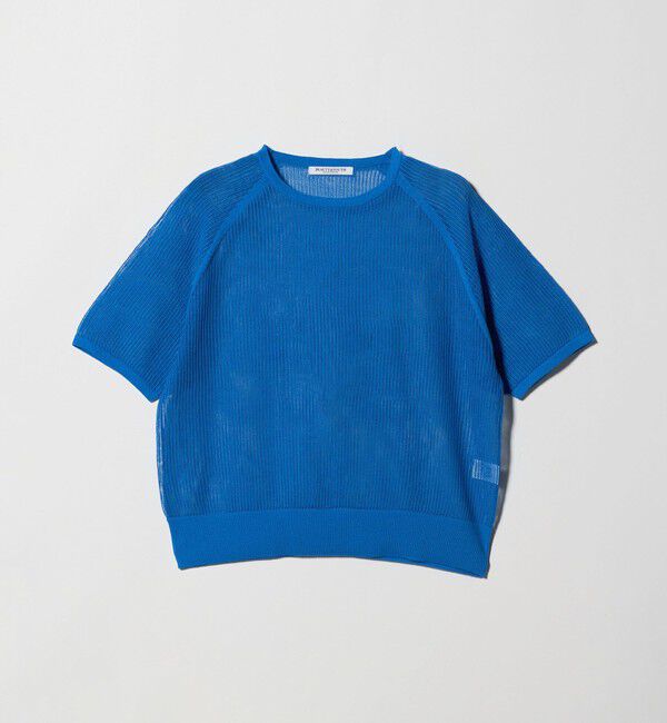BEAUTY&YOUTH UNITED ARROWS「メッシュ ラグランスリーブ ニットプルオーバー ウォッシャブル」|ニット・セーター|