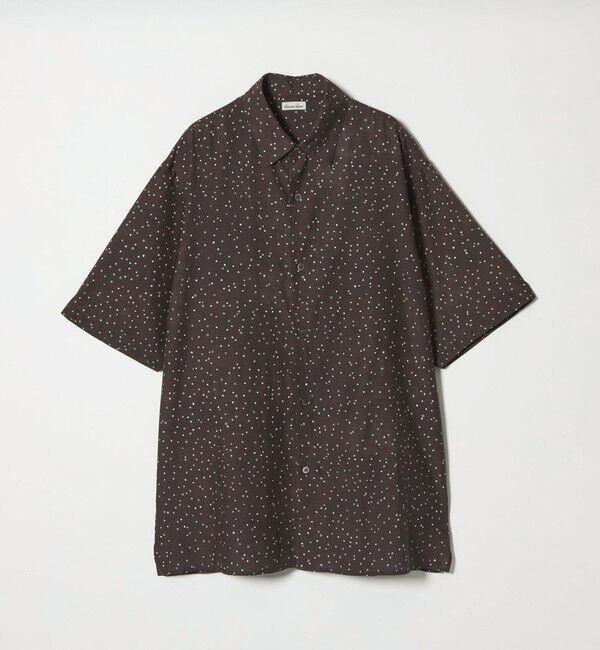 STEVEN ALAN「＜Steven Alan＞ プリント レギュラーカラー ショートスリーブ シャツ BOX」|シャツ・ブラウス|DK.BROWN