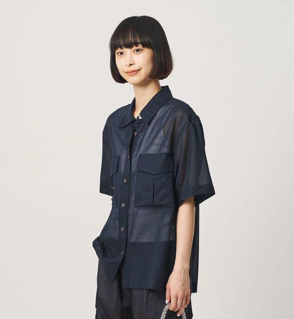 BEAUTY&YOUTH UNITED ARROWS「コットンツイル シアー サファリシャツ」|シャツ・ブラウス|