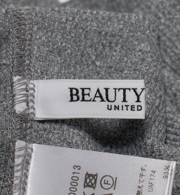 BEAUTY&YOUTH UNITED ARROWS「【WEB限定】リブショートスリーブ カットソーワンピース」|ワンピース|