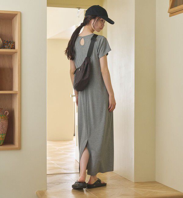 BEAUTY&YOUTH UNITED ARROWS「【WEB限定】リブショートスリーブ カットソーワンピース」|ワンピース|