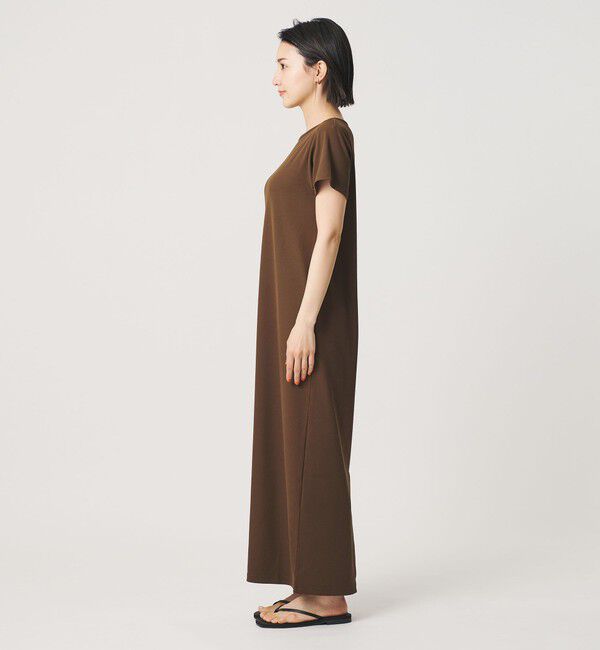 BEAUTY&YOUTH UNITED ARROWS「【WEB限定】リブショートスリーブ カットソーワンピース」|ワンピース|