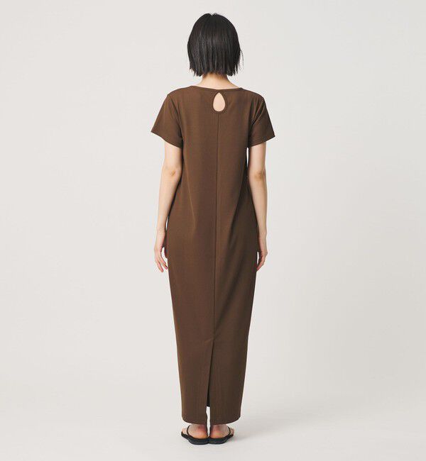 BEAUTY&YOUTH UNITED ARROWS「【WEB限定】リブショートスリーブ カットソーワンピース」|ワンピース|