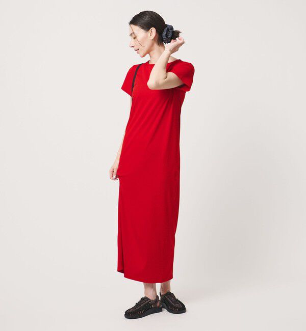BEAUTY&YOUTH UNITED ARROWS「【WEB限定】リブショートスリーブ カットソーワンピース」|ワンピース|