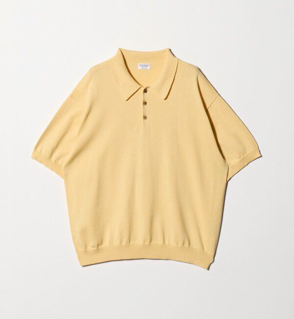 BEAUTY&YOUTH UNITED ARROWS「HI-LINE グロッシー ギザ 3B ニット ポロシャツ ウォッシャブル」|ニット・セーター|