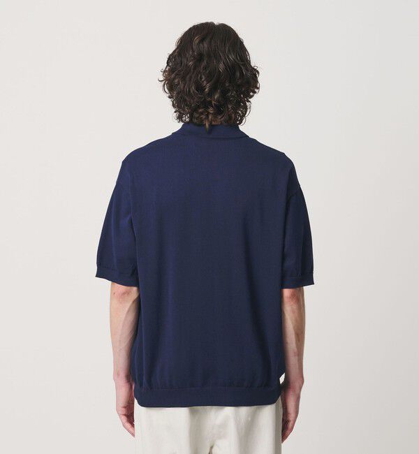 BEAUTY&YOUTH UNITED ARROWS「HI-LINE グロッシー ギザ 3B ニット ポロシャツ ウォッシャブル」|ニット・セーター|