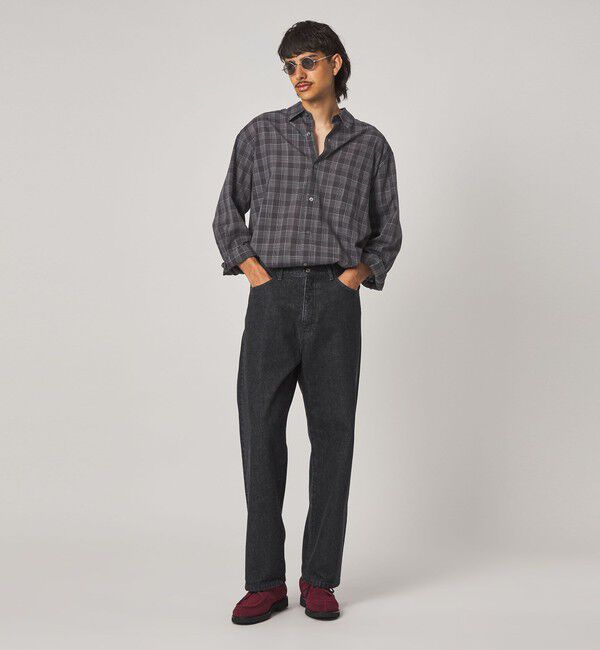 STEVEN ALAN「＜Steven Alan＞ スラブ チェック レギュラーカラー シャツ LOOSE」|シャツ・ブラウス|