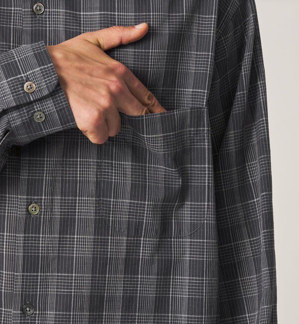 STEVEN ALAN「＜Steven Alan＞ スラブ チェック レギュラーカラー シャツ LOOSE」|シャツ・ブラウス|