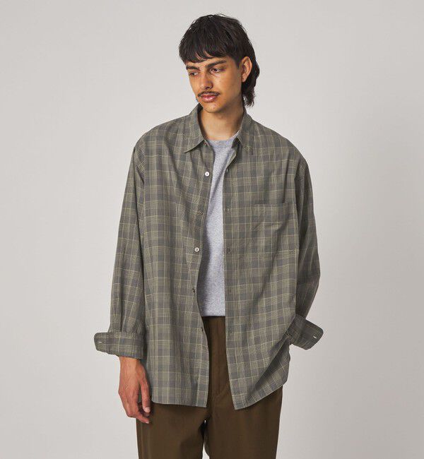 STEVEN ALAN「＜Steven Alan＞ スラブ チェック レギュラーカラー シャツ LOOSE」|シャツ・ブラウス|