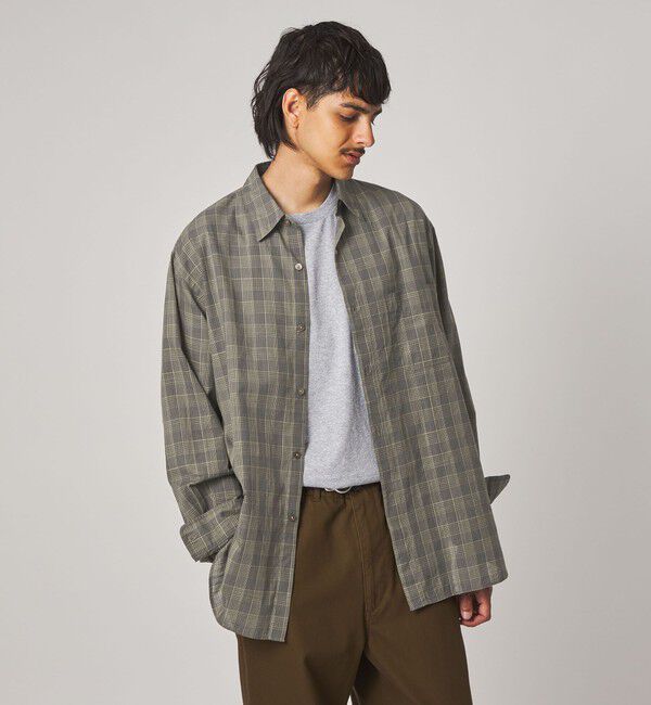 STEVEN ALAN「＜Steven Alan＞ スラブ チェック レギュラーカラー シャツ LOOSE」|シャツ・ブラウス|