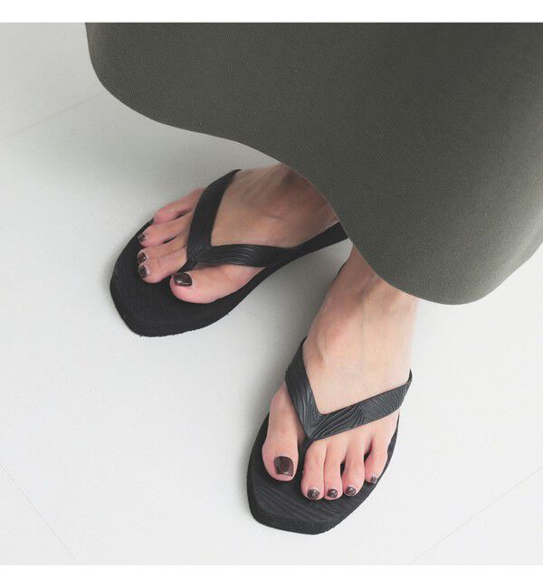 Demi-Luxe BEAMS 「SLEEPERS / Tapered platform サンダル」|サンダル|BLACK