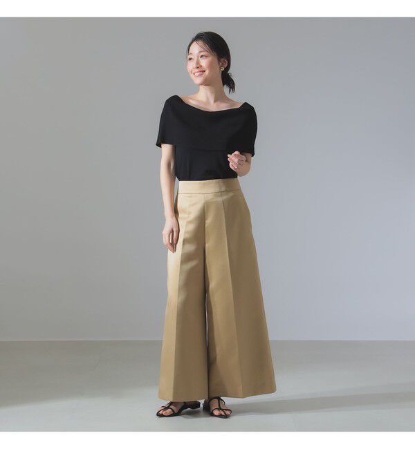 Demi-Luxe BEAMS 「オフショルダー ノースリーブ プルオーバーニット」|ニット・セーター|