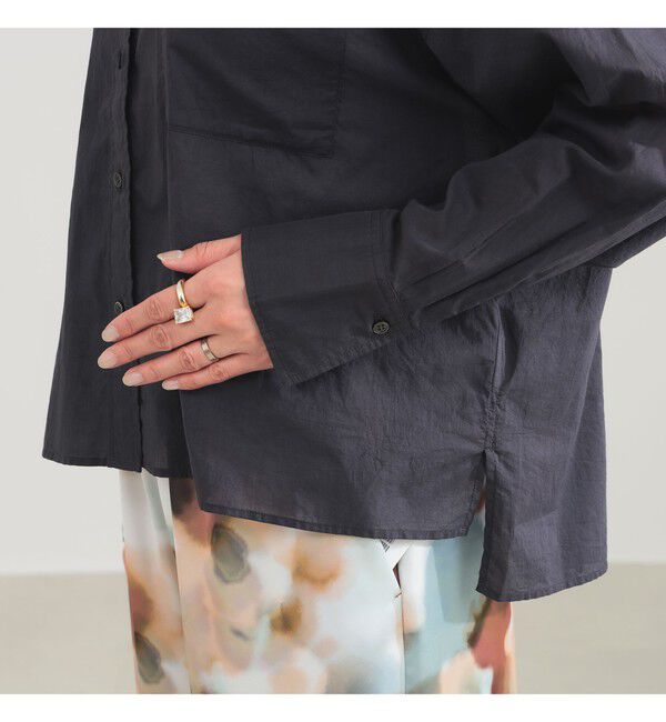 Demi-Luxe BEAMS 「KHADI オーバー ショート シャツ」|シャツ・ブラウス|