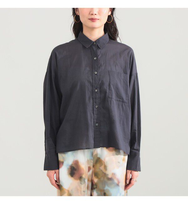 Demi-Luxe BEAMS 「KHADI オーバー ショート シャツ」|シャツ・ブラウス|