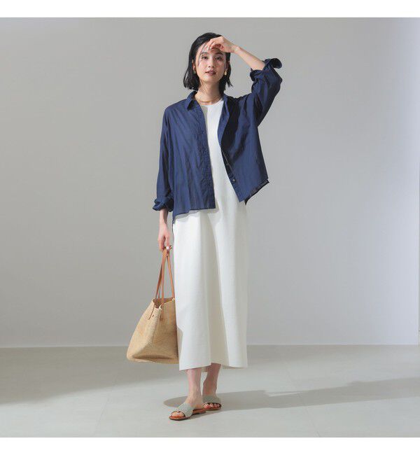 Demi-Luxe BEAMS 「KHADI オーバー ショート シャツ」|シャツ・ブラウス|