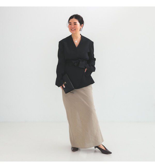 Demi-Luxe BEAMS 「ドライカルゼ ベルテッド ジャケット」|ダッフルコート|