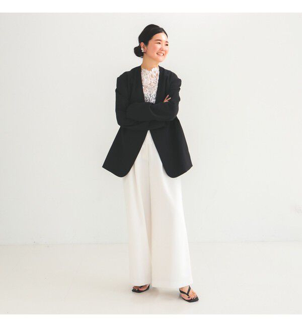 Demi-Luxe BEAMS 「ドライカルゼ ベルテッド ジャケット」|ダッフルコート|