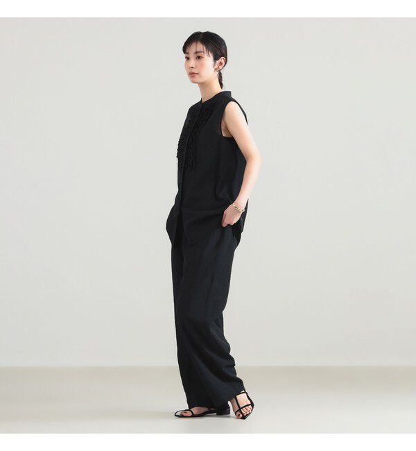 Demi-Luxe BEAMS 「レーヨンリネン ドロスト イージーパンツ」|チノ|