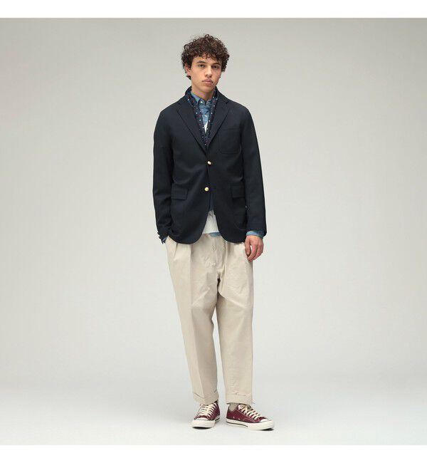 BEAMS PLUS「BEAMS PLUS｜2 Pleats Tapered Twill｜メンズ  チノパン｜オールシーズン」|チノ|