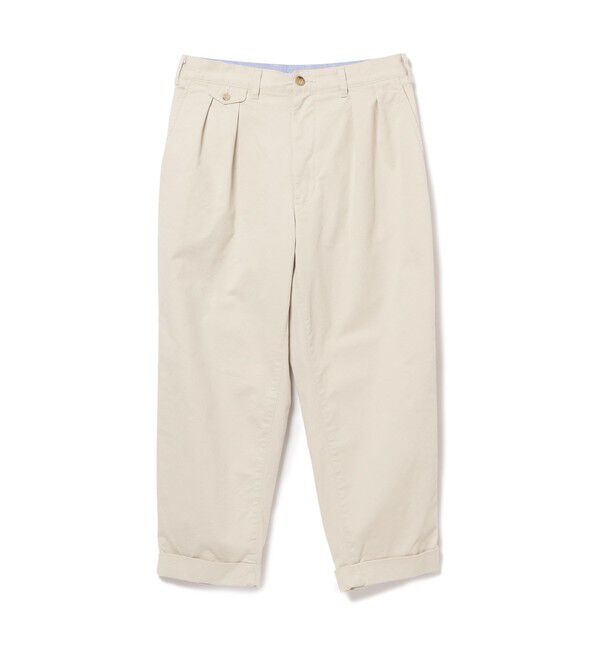 BEAMS PLUS「BEAMS PLUS｜2 Pleats Tapered Twill｜メンズ  チノパン｜オールシーズン」|チノ|