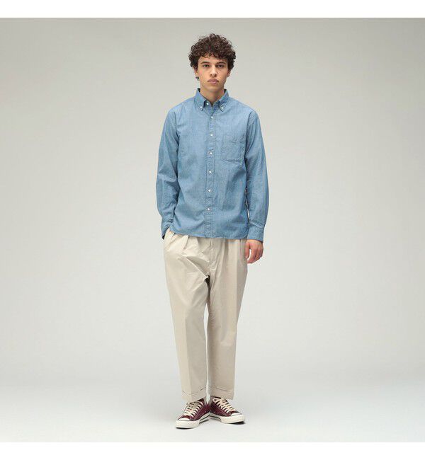 BEAMS PLUS「BEAMS PLUS｜2 Pleats Tapered Twill｜メンズ  チノパン｜オールシーズン」|チノ|