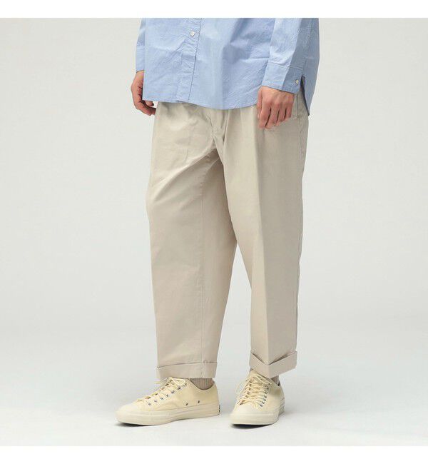 BEAMS PLUS「BEAMS PLUS｜2 Pleats Tapered Twill｜メンズ  チノパン｜オールシーズン」|チノ|
