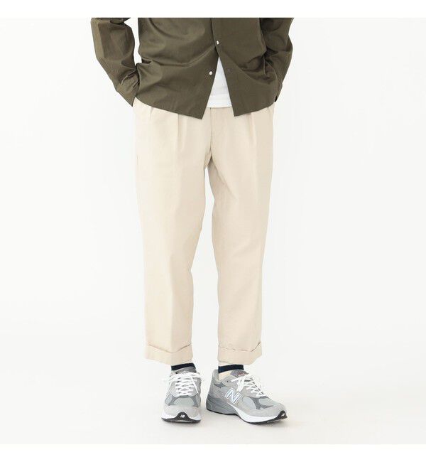 BEAMS PLUS「BEAMS PLUS｜2 Pleats Tapered Twill｜メンズ  チノパン｜オールシーズン」|チノ|