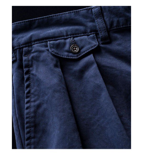 BEAMS PLUS「BEAMS PLUS｜2 Pleats Tapered Twill｜メンズ  チノパン｜オールシーズン」|チノ|