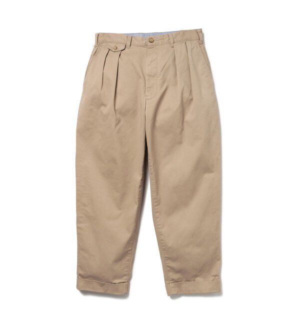 BEAMS PLUS「BEAMS PLUS｜2 Pleats Tapered Twill｜メンズ  チノパン｜オールシーズン」|チノ|