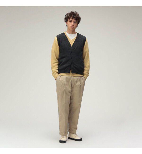 BEAMS PLUS「BEAMS PLUS｜2 Pleats Tapered Twill｜メンズ  チノパン｜オールシーズン」|チノ|