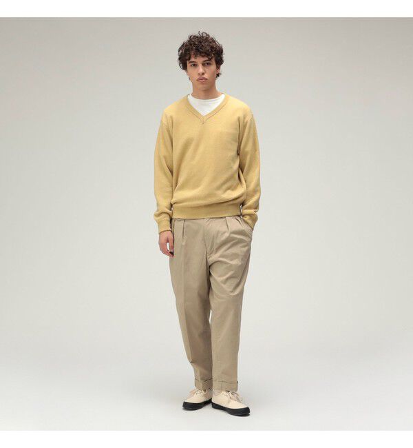 BEAMS PLUS「BEAMS PLUS｜2 Pleats Tapered Twill｜メンズ  チノパン｜オールシーズン」|チノ|