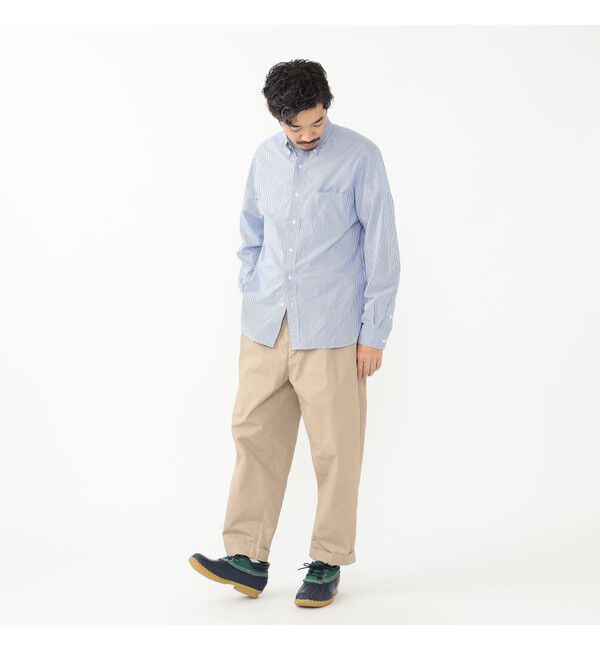 BEAMS PLUS「BEAMS PLUS｜2 Pleats Tapered Twill｜メンズ  チノパン｜オールシーズン」|チノ|