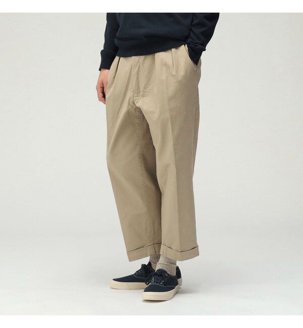 BEAMS PLUS「BEAMS PLUS｜2 Pleats Tapered Twill｜メンズ  チノパン｜オールシーズン」|チノ|