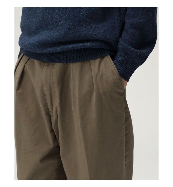 BEAMS PLUS「BEAMS PLUS｜2 Pleats Tapered Twill｜メンズ  チノパン｜オールシーズン」|チノ|