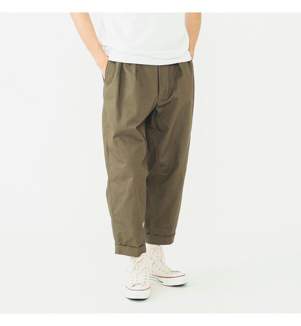 BEAMS PLUS「BEAMS PLUS｜2 Pleats Tapered Twill｜メンズ  チノパン｜オールシーズン」|チノ|