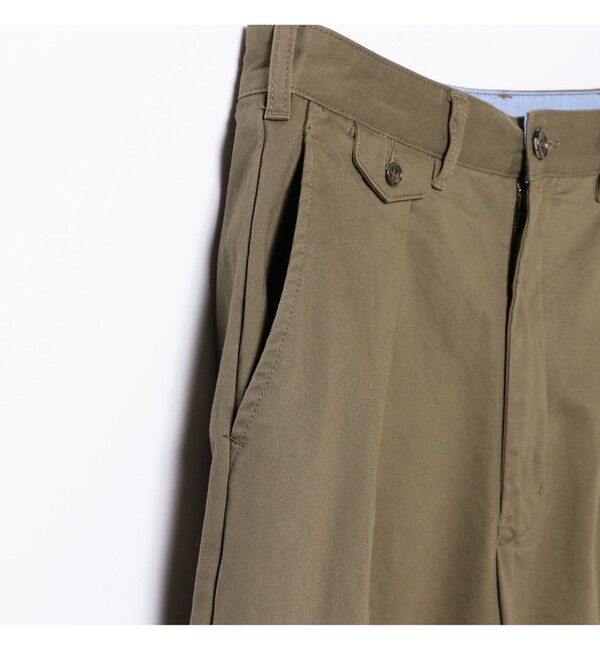 BEAMS PLUS「BEAMS PLUS｜2 Pleats Tapered Twill｜メンズ  チノパン｜オールシーズン」|チノ|