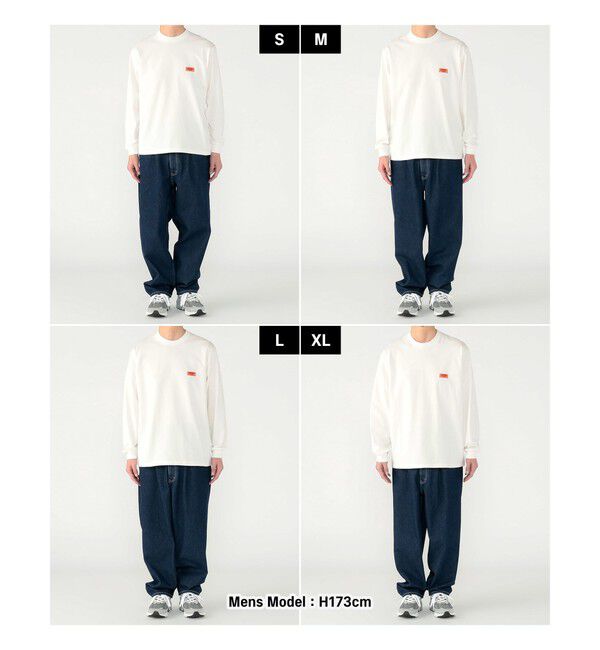 BEAMS「【別注】UNIVERSAL OVERALL / ロゴ ロングスリーブ Tシャツ」|Tシャツ・カットソー|