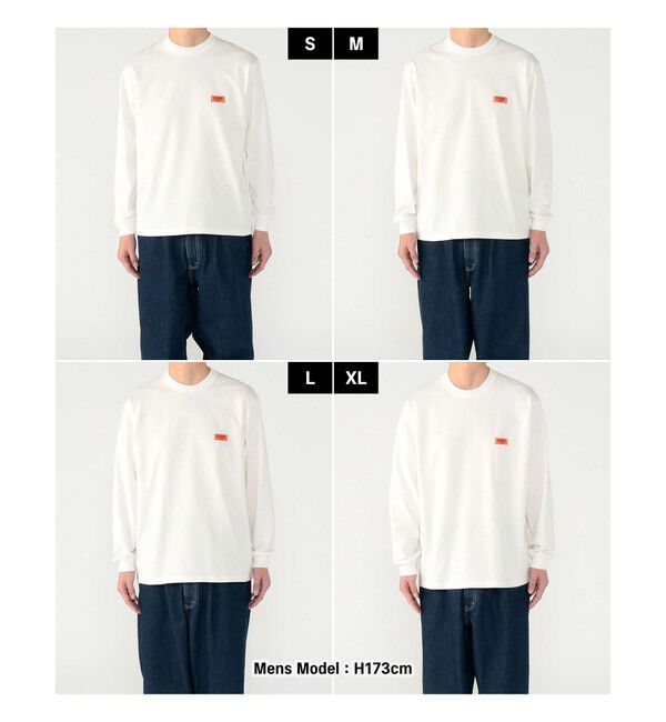 BEAMS「【別注】UNIVERSAL OVERALL / ロゴ ロングスリーブ Tシャツ」|Tシャツ・カットソー|