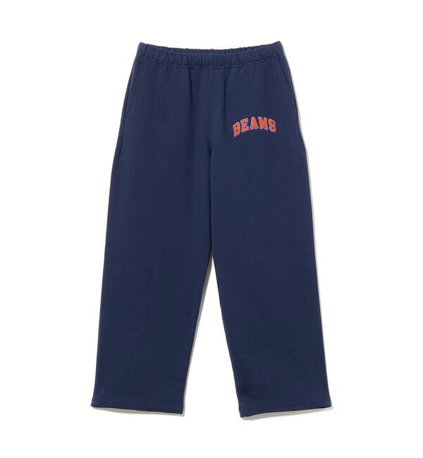 BEAMS「BEAMS ロゴ スウェット パンツ」|チノ|NAVY