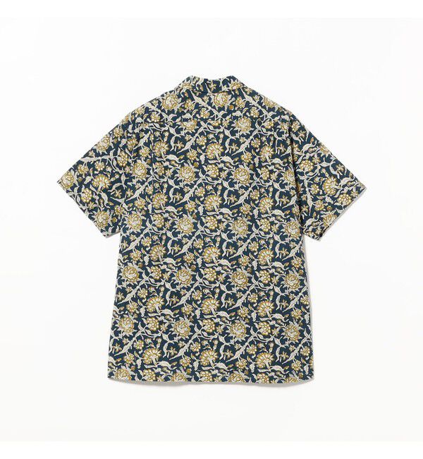 BEAMS PLUS「Open Collar Block Print ①」|シャツ・ブラウス|