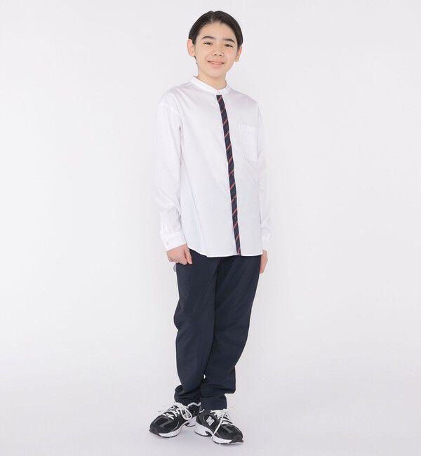 SHIPS KIDS「SHIPS KIDS:145～160cm / オックスフォード バンドカラー シャツ」|シャツ・ブラウス|