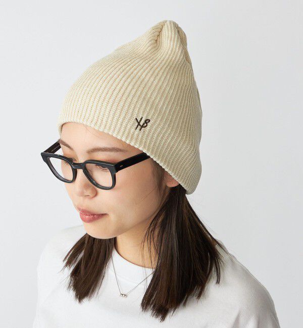 SHIPS「【WEB限定】SHIPS:〈抗菌/防臭〉2サイズ ワンポイント ロゴ ワッチ キャップ ビーニー」|ニット帽|ナチュラル