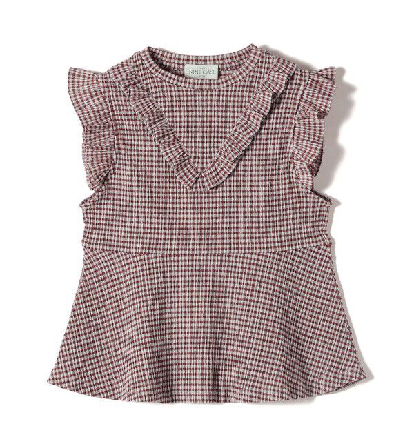 SHIPS for women「NINE CASE:〈手洗い可能〉フリル ノースリーブ トップス」|その他|